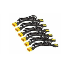 POWER CORD KIT (6 EA), LOCKING, C13 TO C14, 1.8M (6FT), NORTH AMERICA, ORANGE AP8706S-NAX744