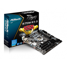 ASRock B75M R2.0 LGA1155/ Intel B75/ DDR3/ SATA3&USB3.0/ Quad CrossFireX/ A&GbE/ MicroATX Motherboard