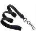 Brady Flat Braid Lanyard with Black-Oxide Swivel Hook - Black 2137-3771