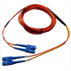 Enet Components Cisco Compatible CAB-MCP50-SC - 3M SC/SC Duplex Multimode 50/125 OM2 or Better Orange Fiber Patch Cable 3 meter SC-SC Individually Tested - Lifetime Warranty CAB-MCP50-SC-ENC