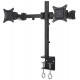 Dual LCD Monitor Desk Mount Stand Heavy Duty Fully Adjustable 2 Screens up to 27in