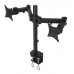 Dual LCD Monitor Desk Mount Stand Heavy Duty Fully Adjustable 2 Screens up to 27in