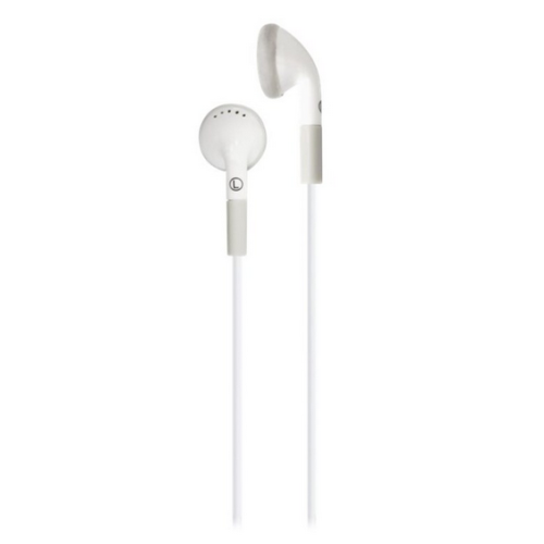 HamiltonBuhl iCompatible Ear Buds with In-Line Play/Pause Button (White)