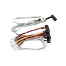 Adaptec 2279600-R 0.8m Mini-SAS HD x4 (SFF-8643) to 4x SAS Breakout Cable w/ 1x Sideband Signal (SFF-8482)