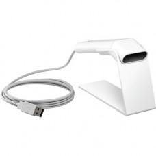 HP ElitePOS 2D Barcode Scanner - Cable Connectivity - 1D, 2D - Imager - USB - Ceramic White - TAA Compliance 3GS20AA