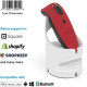 Socket Mobile SocketScan S760 Handheld Barcode Scanner - 1D, 2D - Red, White CX3506-2107