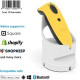 Socket Mobile SocketScan Linear Barcode Scanner S700 - Wireless Connectivity - 20" Scan Distance - 1D - Imager - Bluetooth - Yellow, White CX3523-2125