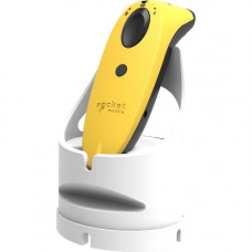 Socket Mobile SocketScan Laser Barcode Scanner S730 - Wireless Connectivity - 15 ft Scan Distance - 1D - Laser - Bluetooth - Yellow, White - TAA Compliance CX3526-2128