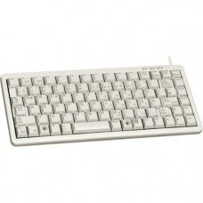 CHERRY ML 4100 Ultraslim Keyboard - 83 Keys - PS/2 & USB - Light Gray - TAA Compliant - Mechanical Keyswitches - Laser Etched Keys - TAA Compliance G84-4100LCAUS-0