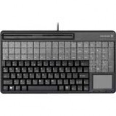 CHERRY G86-61400EUADAA POS Keyborad - 135 Keys - QWERTY Layout - 54 Relegendable Keys - USB - Black - TAA Compliance G86-61400EUADAA