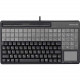 CHERRY Encryptable MSR SPOS (Small Point of Sale) Keyboard - 123 Keys - QWERTY Layout - 60 Relegendable Keys - Magnetic Stripe Reader - USB - Black - TAA Compliance G86-61511EUADAA