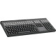 CHERRY LPOS (Large Point of Sale) MSR Touchpad Keyboard - 127 Keys - QWERTY Layout - 42 Relegendable Keys - Magnetic Stripe Reader - Touchpad - USB - Black - TAA Compliance G86-71411EUADAA