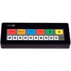 Bematech Logic Controls KB1700P POS Keypad - 17 Keys - PS/2 - Black - TAA Compliance KB1700P-B-BK