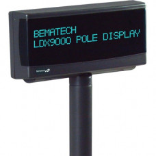 Bematech LD9900UP Pole Display - Green Blue - VFD - 20 x 2 - Powered USB - Dark Gray - TAA Compliance LD9900UP-GY20C