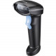 Unitech MS340 Long Range Barcode Scanner - Cable Connectivity - 500 scan/s - 15" Scan Distance - 1D - CCD - Black - TAA Compliance MS340-CUCB00-SG
