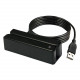 Uniform Industrial USB Magnetic Stripe Card Reader - Triple Track - 55 in/s - USB - Black - TAA Compliance MSR213E-33AUKNR