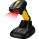 Adesso NuScan 4100B Bluetooth Antimicrobial Waterproof CCD Barcode Scanner - Wireless Connectivity - 200 scan/s - 12" Scan Distance - 1D - CCD - Bluetooth - Yellow, Black NUSCAN 4100B