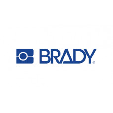 Brady Vertical Top-Load Badge Holder with Slot - 4.37" x 2.68" - Vinyl - Clear - TAA Compliance 1840-5057