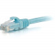 C2g 20ft Cat6a Snagless Unshielded (UTP) Network Patch Ethernet Cable-Aqua - Category 6a for Network Device - RJ-45 Male - RJ-45 Male - 10GBase-T - 20ft - Aqua 00770