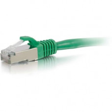 C2g 10ft Cat6 Ethernet Cable - Snagless Shielded (STP) - Green - Category 6 for Network Device - RJ-45 Male - RJ-45 Male - Shielded - 10ft - Green 00834
