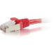 C2g 3ft Cat6 Ethernet Cable - Snagless Shielded (STP) - Red - 3 ft Category 6 Network Cable for Network Device - First End: 1 x RJ-45 Male Network - Second End: 1 x RJ-45 Male Network - Patch Cable - Shielding - Gold, Nickel Plated Connector - Red 00844