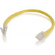 C2g 6in Cat5e Non-Booted Unshielded (UTP) Network Patch Cable - Yellow - Category 5e for Network Device - RJ-45 Male - RJ-45 Male - 6in - Yellow 00946
