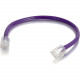 C2g 6in Cat5e Non-Booted Unshielded (UTP) Network Patch Cable - Purple - Category 5e for Network Device - RJ-45 Male - RJ-45 Male - 6in - Purple 00948