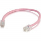 C2g 6in Cat5e Non-Booted Unshielded (UTP) Network Patch Cable - Pink - Category 5e for Network Device - RJ-45 Male - RJ-45 Male - 6in - Gray 00950
