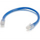 C2g 6in Cat6 Non-Booted Unshielded (UTP) Network Patch Cable - Blue - Slim Category 6 for Network Device - RJ-45 Male - RJ-45 Male - 6in - Blue 00962