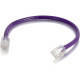 C2g 6in Cat6 Non-Booted Unshielded (UTP) Network Patch Cable - Purple - Slim Category 6 for Network Device - RJ-45 Male - RJ-45 Male - 6in - Purple 00968
