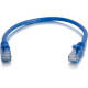 C2g 6in Cat6 Ethernet Cable - Snagless Unshielded (UTP) - Blue - Category 6a for Network Device - RJ-45 Male - RJ-45 Male - Shielded - 10GBase-T - 6in - Blue 00974