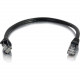 C2g 6in Cat6a Snagless Unshielded (UTP) Network Patch Ethernet Cable-Black - Category 6a for Network Device - RJ-45 Male - RJ-45 Male - Shielded - 10GBase-T - 6in - Black 00976