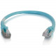 C2g 6in Cat6a Snagless Shielded (STP) Network Patch Cable - Aqua - Category 6a for Network Device - RJ-45 Male - RJ-45 Male - Shielded - 10GBase-T - 6in - Aqua 00977