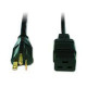 Eaton Pulizzi Standard Power Cord - 125V AC - 20A - 8ft 010-9335