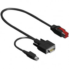 CyberData PoweredUSB to RS232 Convertor Cable - USB/Serial for POS Device - 9.84 ft - 1 x Male Powered USB - 1 x DB-9 Male Serial, 1 x Male Power - Black 010764