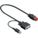 CyberData PoweredUSB to RS232 Convertor Cable - USB/Serial for POS Device - 3.28 ft - 1 x Male Powered USB - 1 x DB-9 Male Serial, 1 x Male Power - Black 010765