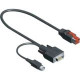 CyberData PoweredUSB to RS232 Convertor Cable - USB/Serial for POS Device - 3.28 ft - 1 x Male Powered USB - 1 x DB-9 Male Serial, 1 x Male Power - Black 010766