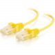C2g 5ft Cat6 Ethernet Cable - Slim - Snagless Unshielded (UTP) - Yellow - 5 ft Category 6 Network Cable for Network Device - First End: 1 x RJ-45 Male Network - Second End: 1 x RJ-45 Male Network - Patch Cable - 28 AWG - Yellow 01172