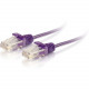 C2g 3ft Cat6 Snagless Unshielded (UTP) Slim Ethernet Network Patch Cable - Purple - 3 ft Category 6 Network Cable for Network Device - First End: 1 x RJ-45 Male Network - Second End: 1 x RJ-45 Male Network - Patch Cable - 28 AWG - Purple 01181
