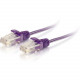 C2g 10ft Cat6 Snagless Unshielded (UTP) Slim Ethernet Network Patch Cable - Purple - 10 ft Category 6 Network Cable for Network Device - First End: 1 x RJ-45 Male Network - Second End: 1 x RJ-45 Male Network - Patch Cable - 28 AWG - Purple 01184