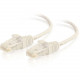 C2g 1ft Cat6 Snagless Unshielded (UTP) Slim Ethernet Network Patch Cable - White - 1 ft Category 6 Network Cable for Network Device - First End: 1 x RJ-45 Male Network - Second End: 1 x RJ-45 Male Network - Patch Cable - 28 AWG - White 01185