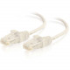 C2g 7ft Cat6 Ethernet Cable - Slim - Snagless Unshielded (UTP) - White - 7 ft Category 6 Network Cable for Network Device - First End: 1 x RJ-45 Male Network - Second End: 1 x RJ-45 Male Network - Patch Cable - 28 AWG - White 01188