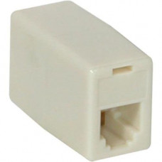 C2g RJ11 4-pin Modular Crossed Inline Coupler - 1 x RJ-11 Female - 1 x RJ-11 Female - Ivory 01919
