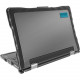 Gumdrop DropTech Lenovo 300e Chromebook Case MediaTek Gen2 - For Lenovo Chromebook - Black, Clear - Drop Resistant, Shock Resistant - Silicone, Polycarbonate 01L001