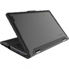 Gumdrop DropTech Lenovo 500e Chromebook Case Gen 2 - For Lenovo Chromebook - Black, Clear - Shock Resistant, Drop Proof, Shock Absorbing, Drop Resistant - Silicone, Polycarbonate 01L007