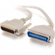 C2g 50ft IEEE-1284 DB25 Male to Centronics 36 Male Parallel Printer Cable - DB-25 Male - Centronics Male - 50ft - Beige 06094