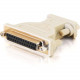 C2g DB9 Female to DB25 Female Null Modem Adapter - 1 x DB-9 Female Serial - 1 x DB-25 Female Serial - Beige 02472