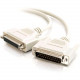 C2g 1ft DB25 M/F Extension Cable - DB-25 Male - DB-25 Female - 1ft - Beige 02653