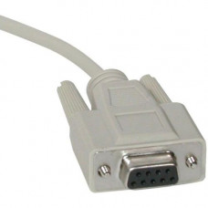 C2g 6ft DB9 F/F Cable - Beige - DB-9 Female - DB-9 Female - 6ft - White 02694