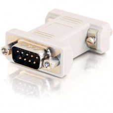 C2g DB9 Male to DB9 Female Port Saver Adapter - 1 x DB-9 Female - 1 x DB-9 Male - Beige 02770